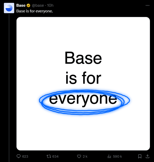 Malgré les démentis de l'équipe de Coinbase, le mal est fait et de nombreuses personnes pensent s'être fait avoir avec le jeton "base is for everyone".